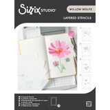 Sizzix Studio Layered Stencils by Willow Wolfe Cosmo (4pcs) (666921)