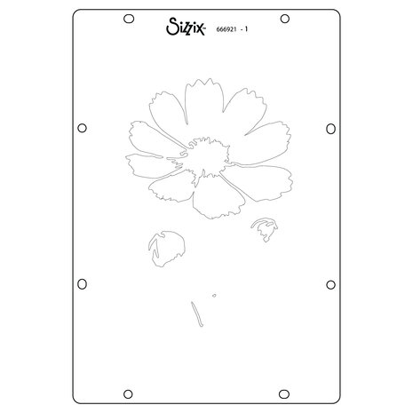Sizzix Studio Layered Stencils by Willow Wolfe Cosmo (4pcs) (666921)