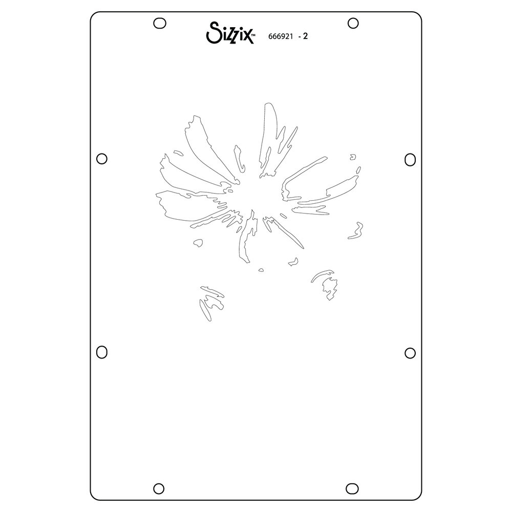 Sizzix Studio Layered Stencils by Willow Wolfe Cosmo (4pcs) (666921)