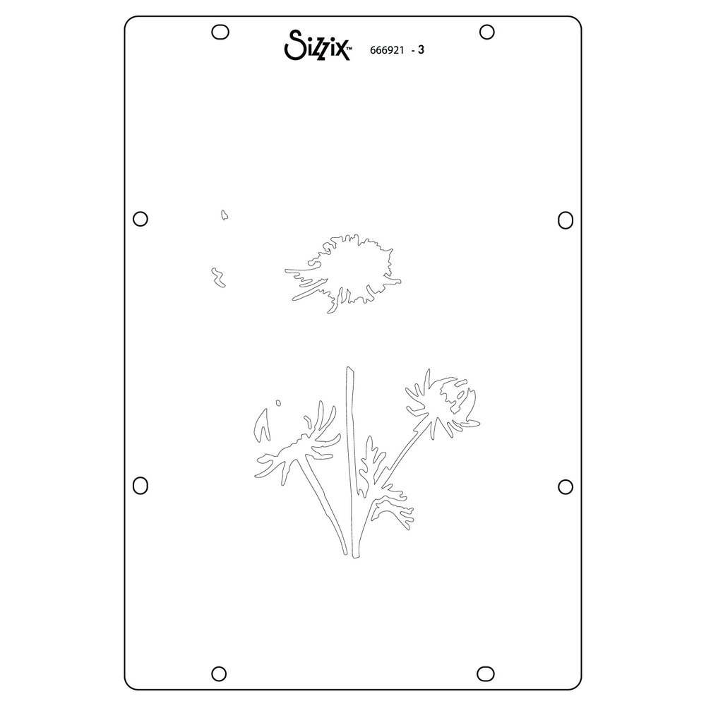 Sizzix Studio Layered Stencils by Willow Wolfe Cosmo (4pcs) (666921)