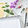 Sizzix Studio Media Mat With Palette & Brush Hold by Willow Wolfe (667034)