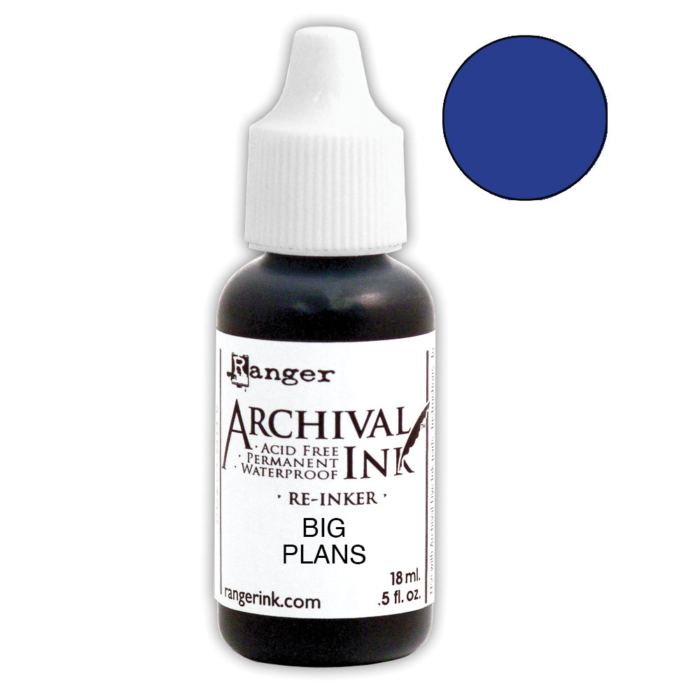 Ranger Archival Ink Re-Inkers Big Plans 0.5 fl oz (ARR90601 ...