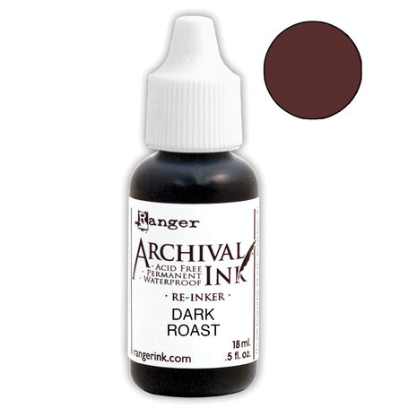 Ranger Ranger Archival Ink Re-Inkers Dark Roast 0.5 fl oz (ARR90618)