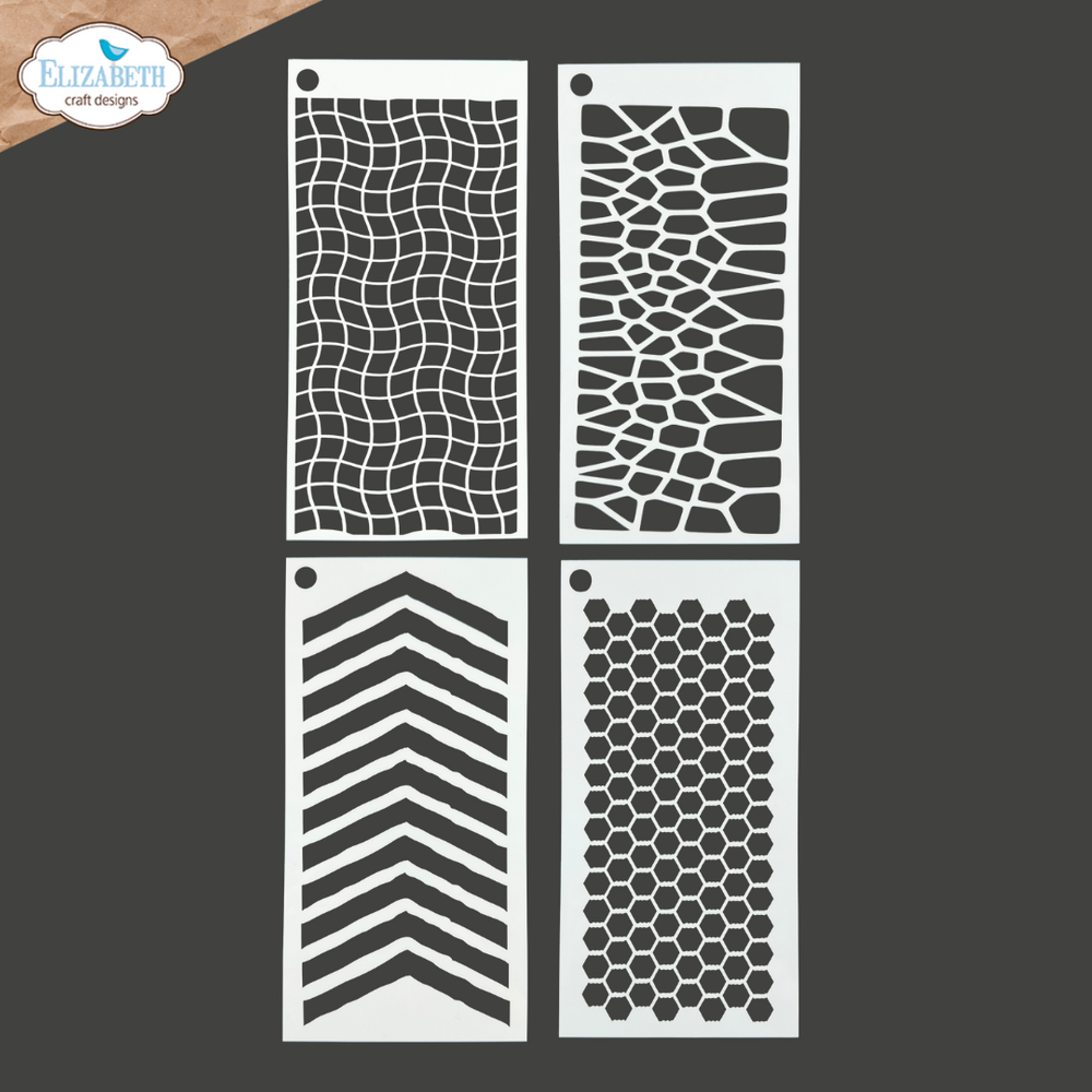 Elizabeth Craft Designs Hello You! Stencil Journal Stencils 10 (S059)