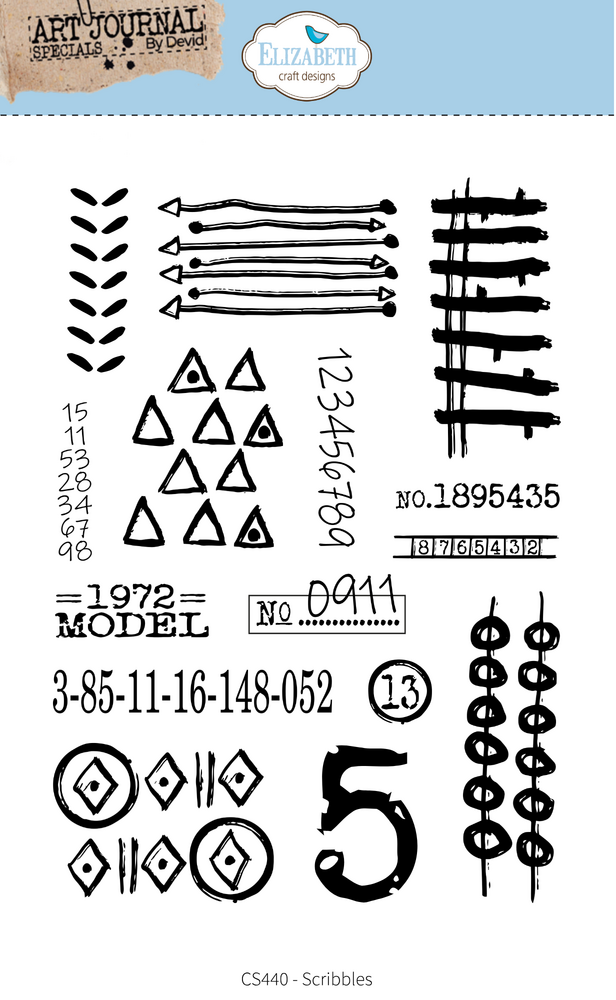 Elizabeth Craft Designs Hello You! Stamps Scribbles (CS440) Elizabeth Craft Designs Hello You! Stamps Scribbles (CS440)