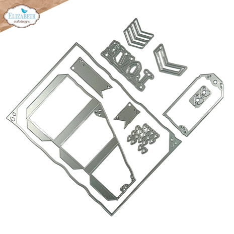 Elizabeth Craft Designs Hello You! Die Tri-Fold Slider Pocket (2320) Elizabeth Craft Designs Hello You! Die Tri-Fold Slider Pocket (2320)