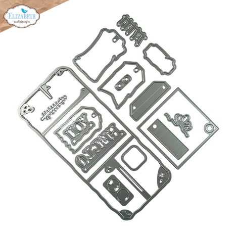 Elizabeth Craft Designs Hello You! Die Ephemera Pocket (2322) Elizabeth Craft Designs Hello You! Die Ephemera Pocket (2322)