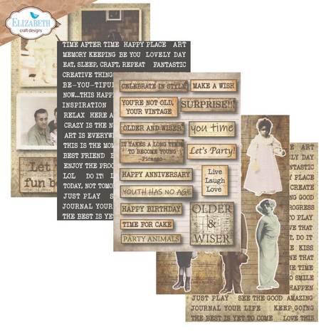 Elizabeth Craft Designs Hello You! A5 Patterned Cardstock Journal Ephemera 1 (PS01) Elizabeth Craft Designs Hello You! A5 Patterned Cardstock Journal Ephemera 1 (PS01)