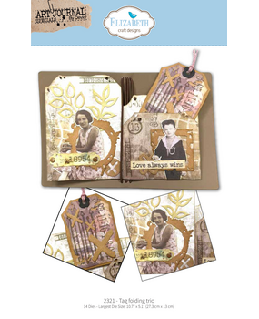 Elizabeth Craft Designs Hello You! Die Tag Folding Trio (2321) Elizabeth Craft Designs Hello You! Die Tag Folding Trio (2321)