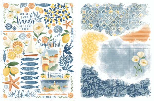 Graphic 45 Scenic Route Rub-on Transfers (4503200)