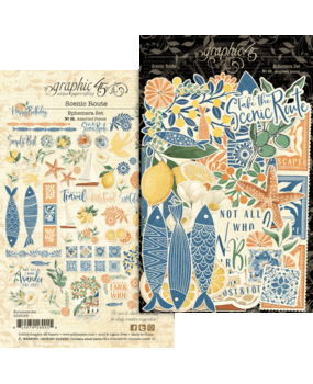 Graphic 45 Scenic Route Ephemera Set (4503198)