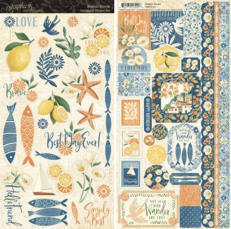 Graphic 45 Scenic Route Sticker Set (4503197)