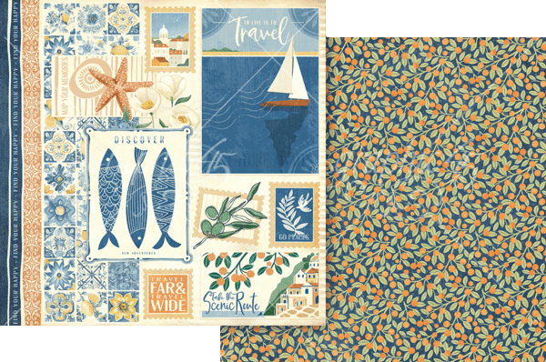 Graphic 45 Scenic Route 8x8 Inch Collection Pack (4503194)