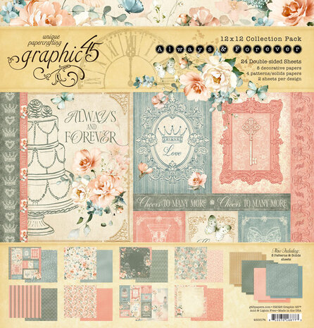 Graphic 45 Always & Forever 12x12 Inch Collection Pack (4503174)