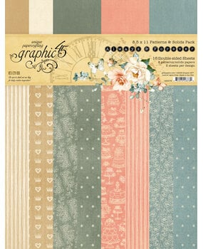 Graphic 45 Always & Forever 8.5x11 Inch Patterns & Solids Pack (4503175)