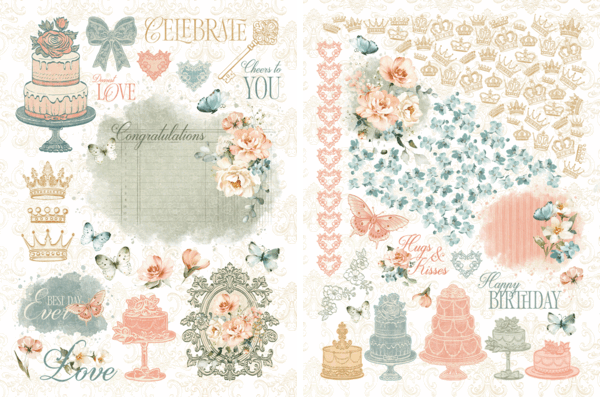 Graphic 45 Always & Forever Rub-on Transfers (4503179)