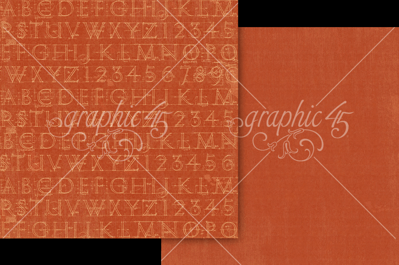 Graphic 45 Typography Keepsake Kit with Exclusive Metal Die-Set (4503203)