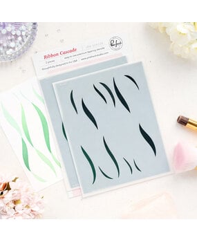 Pinkfresh Studio The Couture Edit Stencil Ribbon Cascade (316126)