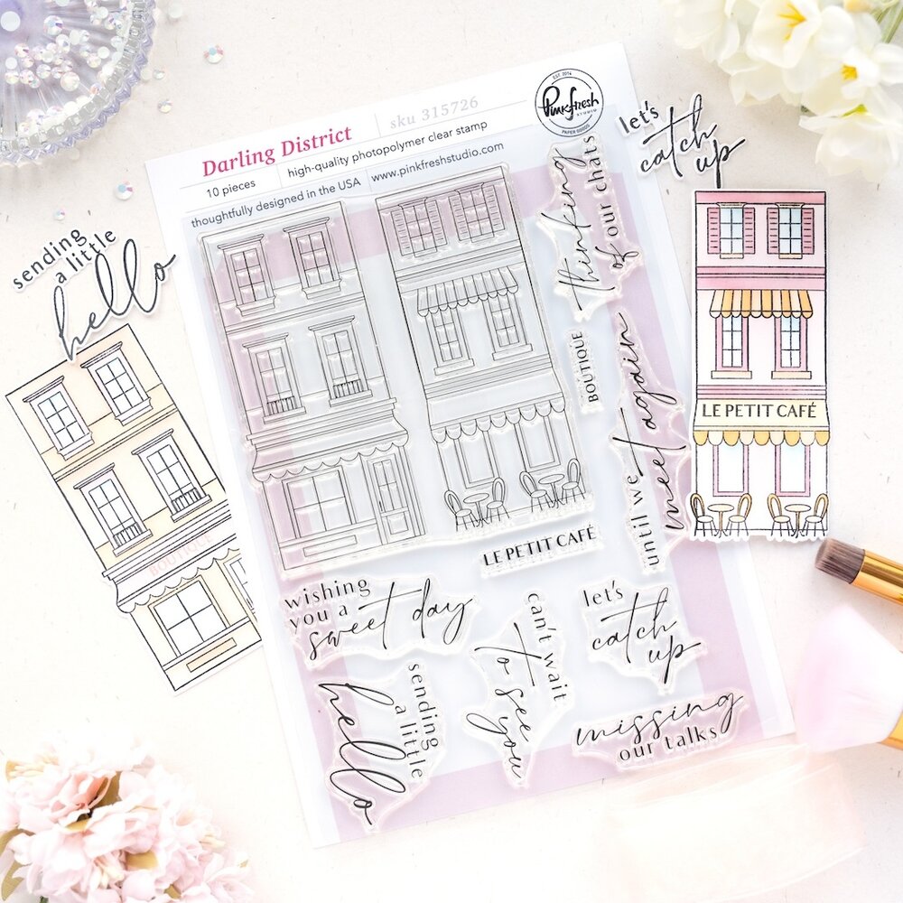 Pinkfresh Studio The Couture Edit Stamp Darling District (315726)
