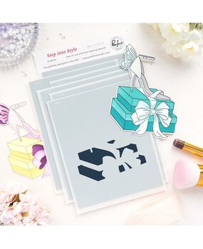 Pinkfresh Studio The Couture Edit Stencil Step into Style (315526)