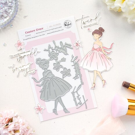 Pinkfresh Studio The Couture Edit Press Plate Couture Grace (315026) Pinkfresh Studio The Couture Edit Press Plate Couture Grace (315026)