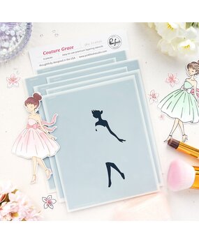 Pinkfresh Studio The Couture Edit Stencil Couture Grace (314926)