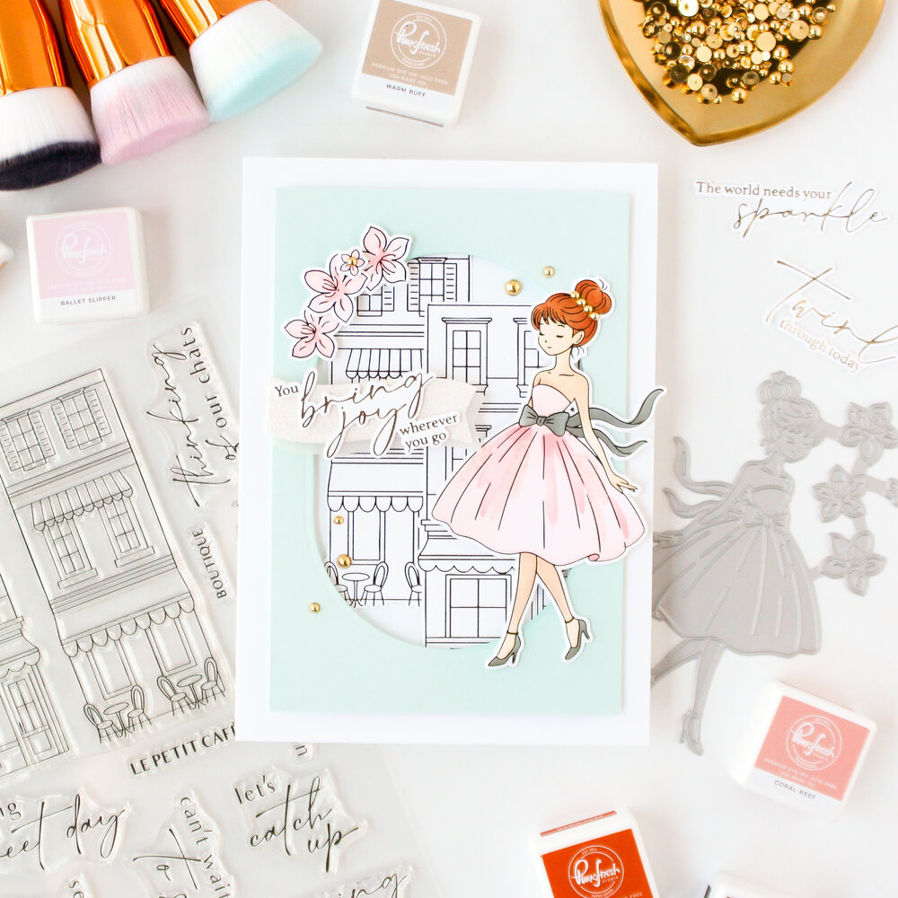 Pinkfresh Studio The Couture Edit Stencil Couture Grace (314926) Pinkfresh Studio The Couture Edit Stencil Couture Grace (314926)