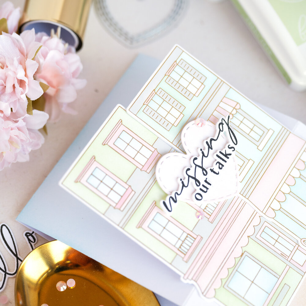 Pinkfresh Studio The Couture Edit Stencil Darling District (315926)