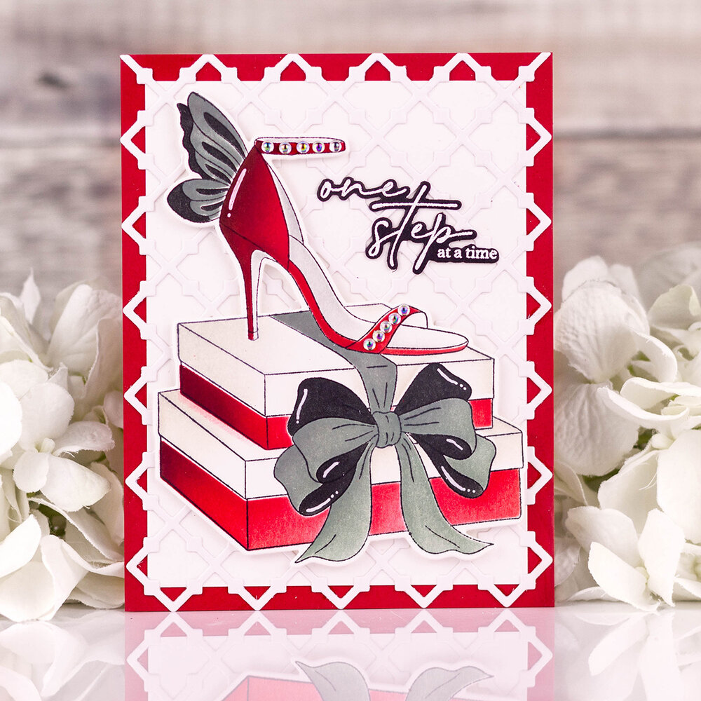 Pinkfresh Studio The Couture Edit Stencil Step into Style (315526)