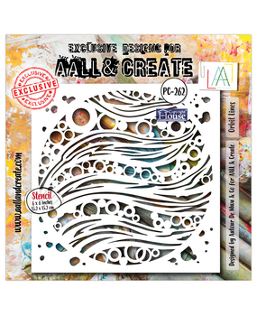 Aall and Create Energy in Orbit 6x6 Inch Stencil Orbit Lines (AALL-PC-262)