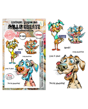Aall and Create Pun & Paws A6 Stamp Set You're Pawsome (AALL-TP-1404)