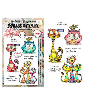 Aall and Create Pun & Paws A6 Stamp Set Just Meowmories (AALL-TP-1405)