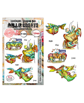 Aall and Create Pun & Paws A6 Stamp Set Crabsolutely Not (AALL-TP-1408)