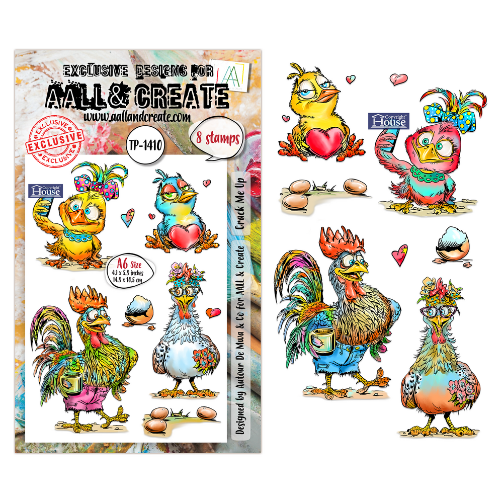 Aall and Create Pun & Paws A6 Stamp Set Crack Me Up (AALL-TP-1410)