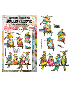 Aall and Create Pun & Paws A6 Stamp Set Flight Club (AALL-TP-1413)