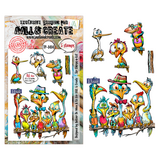 Aall and Create Pun & Paws A6 Stamp Set Sir Chirps-a-Lot (AALL-TP-1414)