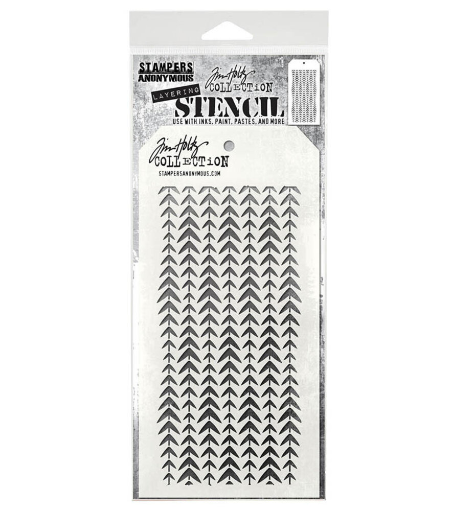 Stampers Anonymous Tracks Tim Holtz Layering Stencil (THS044)