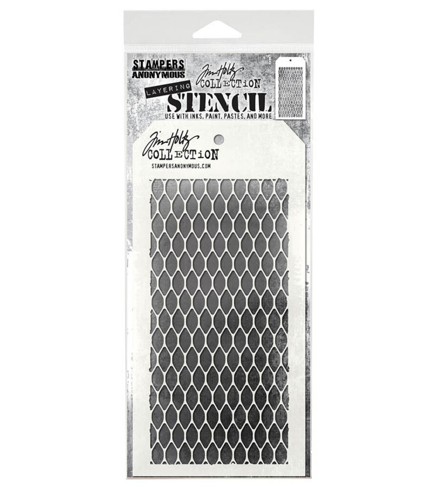 Stampers Anonymous Mesh Tim Holtz Layering Stencil (THS041)