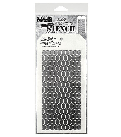 Stampers Anonymous Mesh Tim Holtz Layering Stencil (THS041)