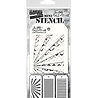 Stampers Anonymous Set #42 Tim Holtz Layering Mini Stencil (3pcs) (THMST042)