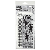Stampers Anonymous Bunny Hop Tim Holtz Stamps/Stencil (THMM183)