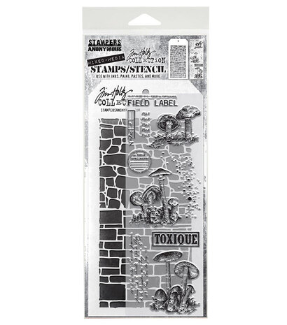 Stampers Anonymous Mixed Media #12 Tim Holtz Stamps/Stencil (THMM112) Stampers Anonymous Mixed Media #12 Tim Holtz Stamps/Stencil (THMM112)