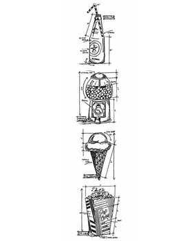 Stampers Anonymous Treats Mini Tim Holtz Blueprint Strip Stamps (THMB016)