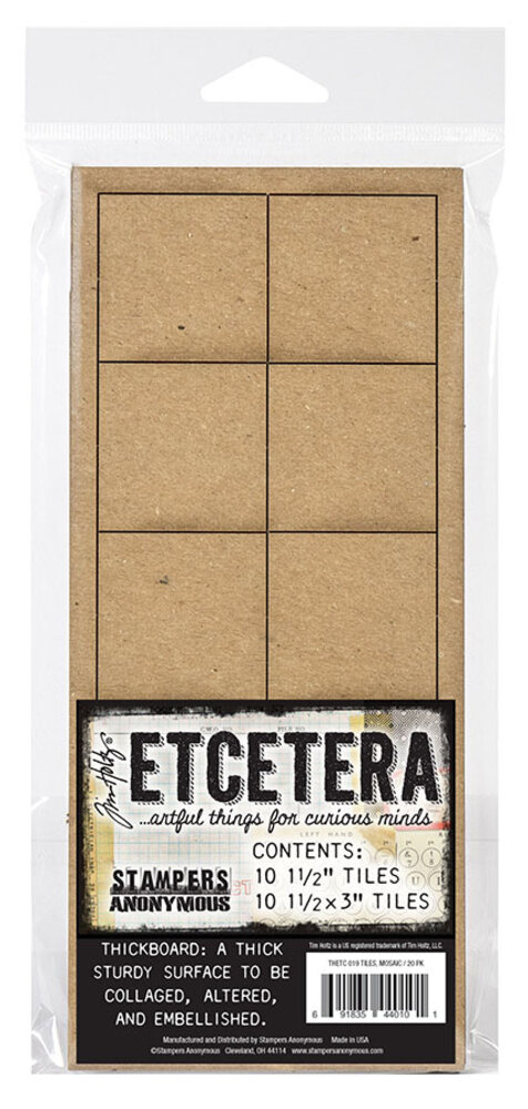 Stampers Anonymous Tiles Mosaic Tim Holtz Etcetera (THETC019)