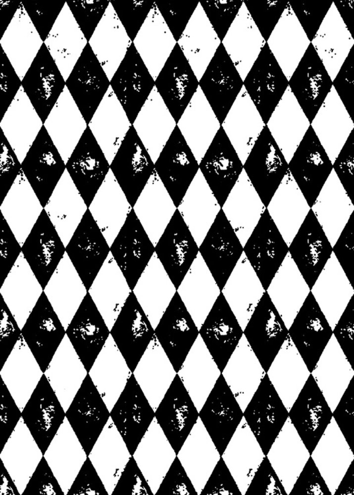 Stampers Anonymous Harlequin Tim Holtz Components Cling Mount Collage Stamp (COM010)