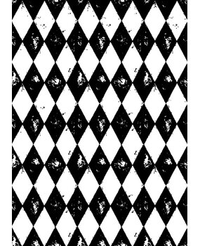 Stampers Anonymous Harlequin Tim Holtz Components Cling Mount Collage Stamp (COM010)