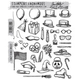 Stampers Anonymous Crazy Things Tim Holtz Cling Stamps (CMS237)