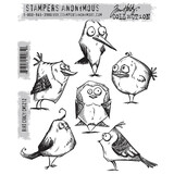 Stampers Anonymous Bird Crazy Tim Holtz Cling Stamps (CMS212)