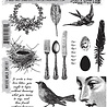 Stampers Anonymous Nature Walk Tim Holtz Cling Stamps (CMS181)
