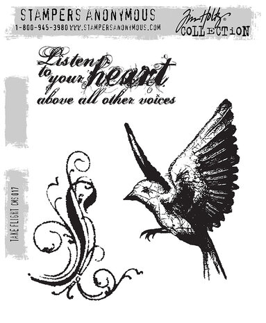 Stampers Anonymous Take Flight Tim Holtz Cling Stamps (CMS017) Stampers Anonymous Take Flight Tim Holtz Cling Stamps (CMS017)